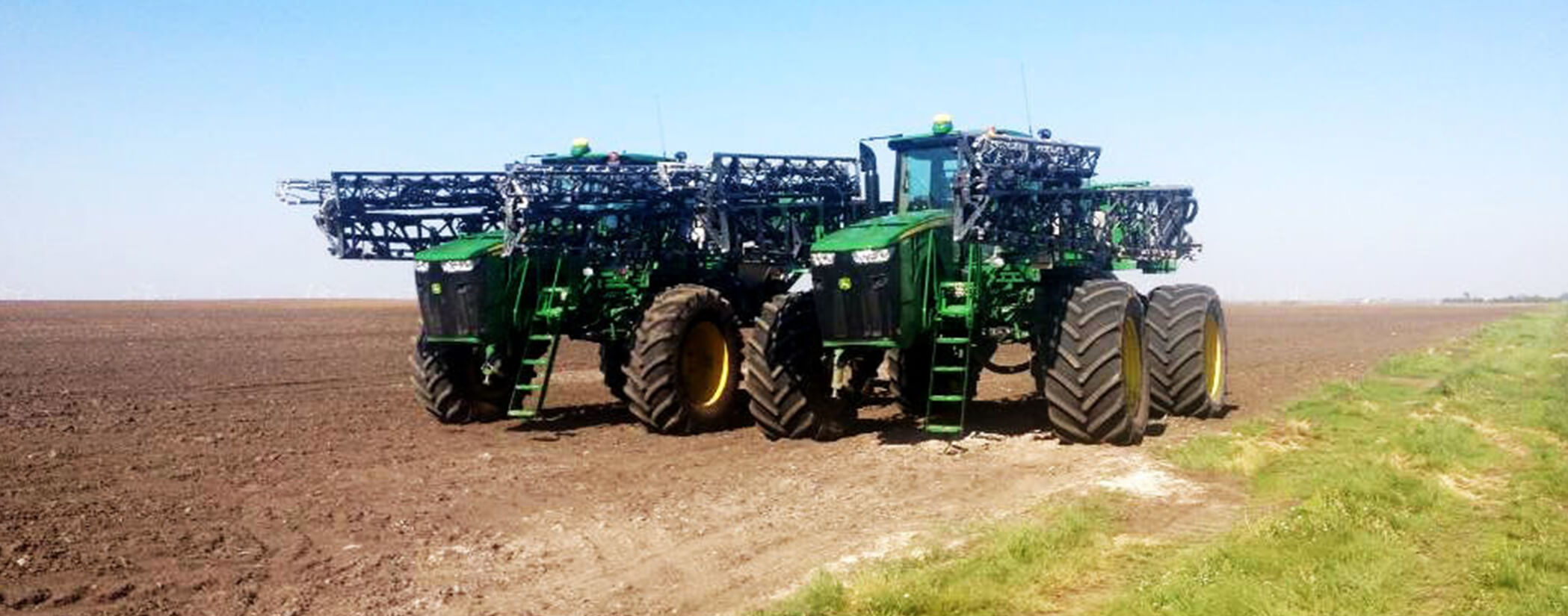 Photo of sprayers in field